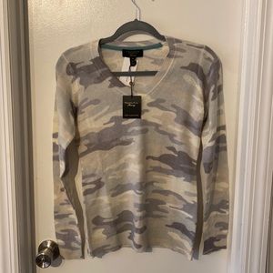 Cashmere Camo Sweater NWT